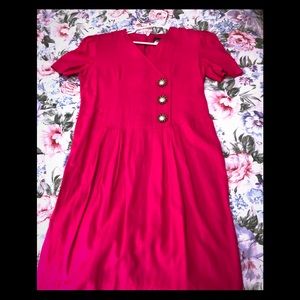 🌸👗Positive Attitude Dress Size 15/16 Hot Pink💕